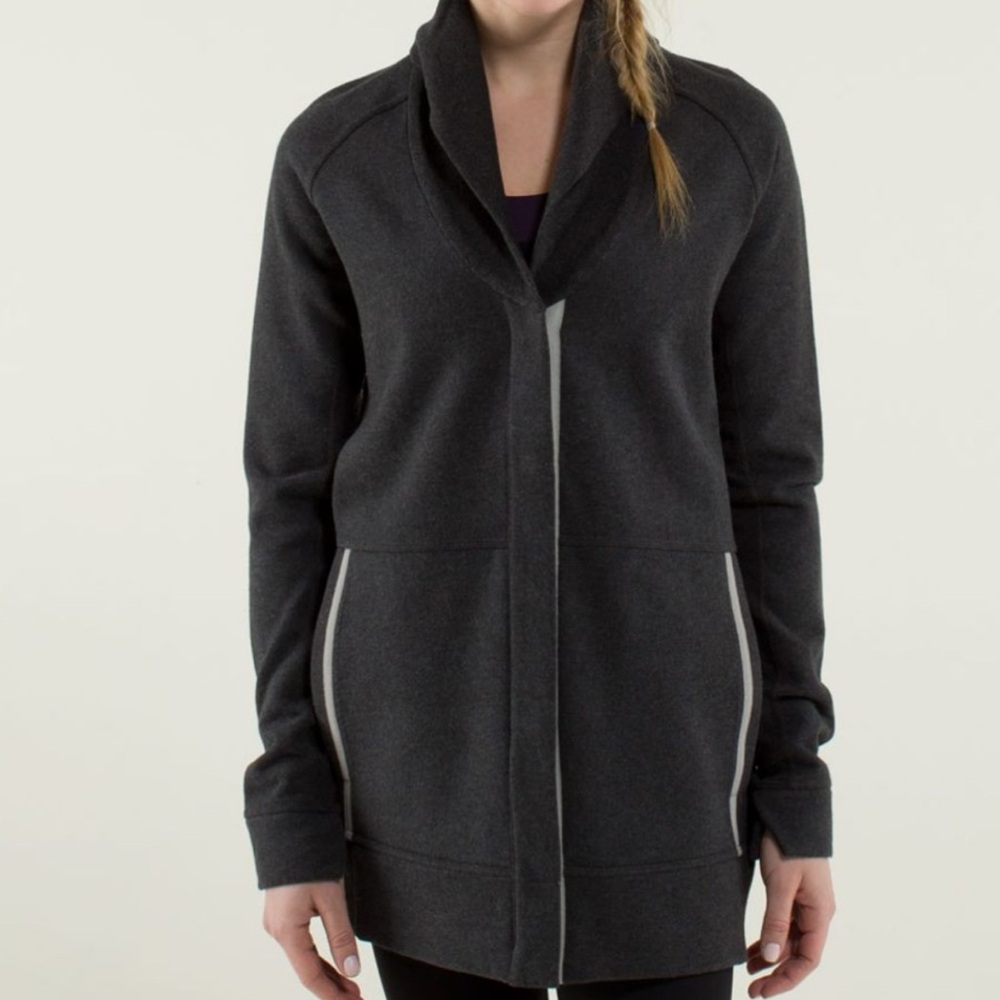 LULULEMON Yin To My Yang Cardi * Heathered Black / Soot Light*